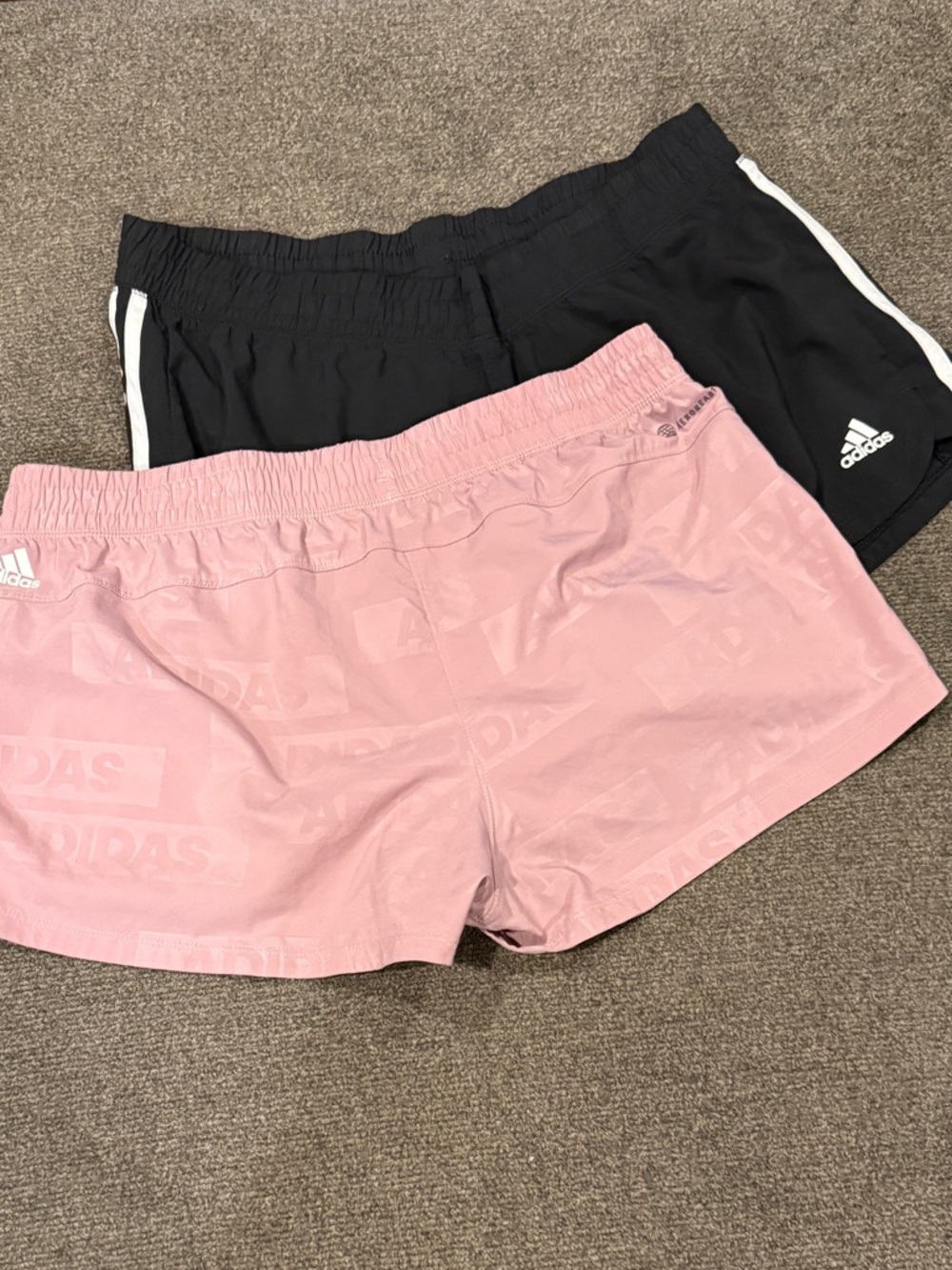 Bundle - Adidas Aeroready Athletic Shorts in Black and Blush Pink women size L